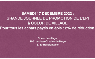 Promotion de l’Épi à Cœur de village