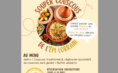 Souper de l’Épi lorrain le 18 mars à la Halle de Han – Tintigny